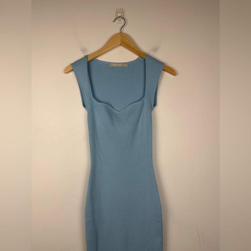 One Grey Day x Revolve Ribbed Knit Samantha Midi Dress Women’s Sz S - Picture 3 of 7